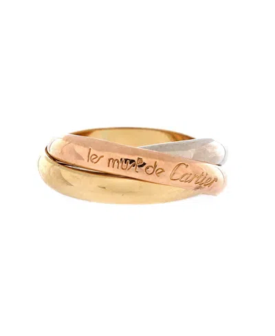 Pre-owned Pre-owned Cartier  Cartier Les Must De Cartier Trinity Ring 18k Tricolor Gold