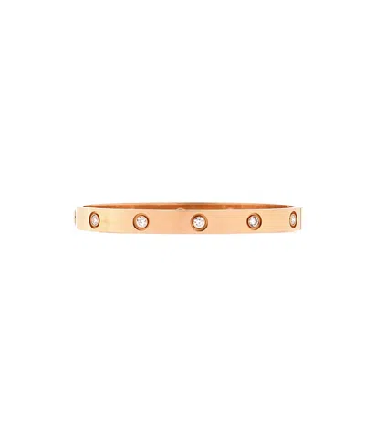 Pre-owned Pre-owned Cartier  Cartier Love 10 Diamond Bracelet 18k Rose Gold With Diamonds In Pink