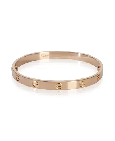Pre-owned Pre-owned Cartier  Cartier Love 18k Rose Gold Bracelet In Pink