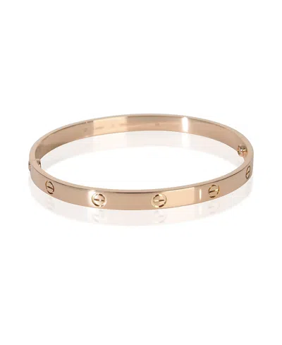 Pre-owned Pre-owned Cartier  Cartier Love 18k Rose Gold Bracelet In Pink