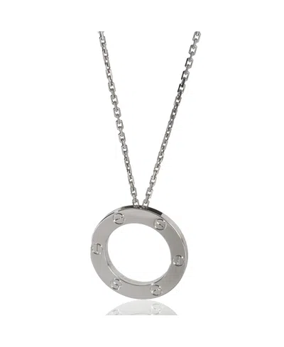 Pre-owned Pre-owned Cartier  Cartier Love 18k White Gold Necklace