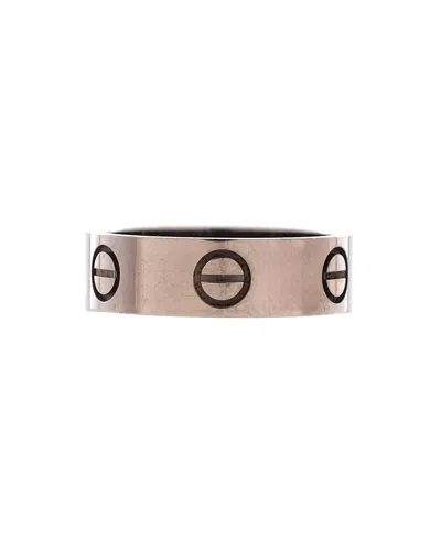 Pre-owned Pre-owned Cartier  Cartier Love Band Ring 18k White Gold