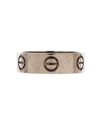 Pre-owned Pre-owned Cartier  Cartier Love Band Ring 18k White Gold