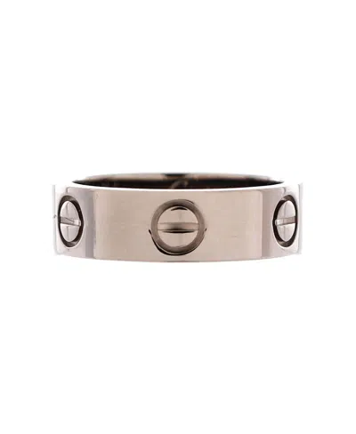 Pre-owned Pre-owned Cartier  Cartier Love Band Ring 18k White Gold