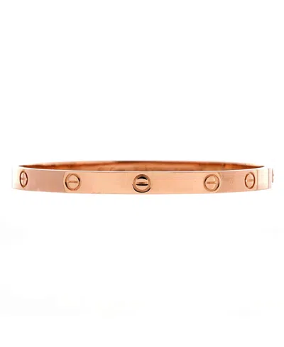 Pre-owned Pre-owned Cartier  Cartier Love Bracelet 18k Rose Gold In Pink