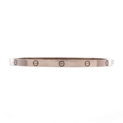Pre-owned Pre-owned Cartier  Cartier Love Bracelet 18k White Gold Small