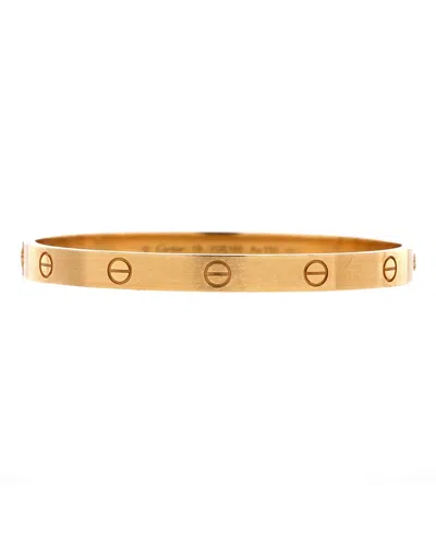 Pre-owned Pre-owned Cartier  Cartier Love Bracelet Brushed 18k Gold