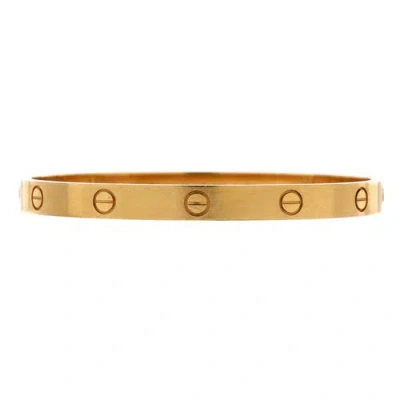 Pre-owned Cartier  Cartier Love Bracelet Brushed 18k Yellow Gold