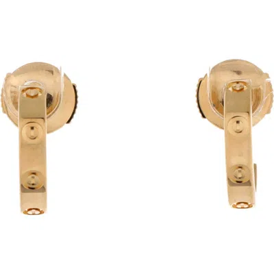Pre-owned Cartier  Cartier Love Hoop Earrings 18k Yellow Gold Small