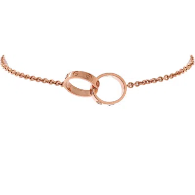 Pre-owned Cartier  Cartier Love Interlocking Bracelet 18k Rose Gold