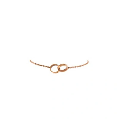 Pre-owned Cartier  Cartier Love Interlocking Bracelet 18k Rose Gold