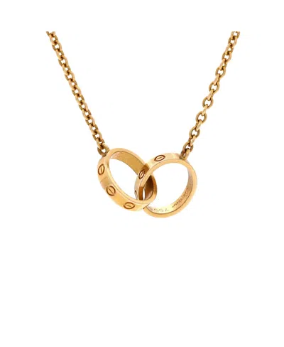 Pre-owned Pre-owned Cartier  Cartier Love Interlocking Necklace 18k Gold