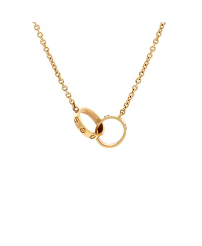 Pre-owned Pre-owned Cartier  Cartier Love Interlocking Necklace 18k Gold, 17