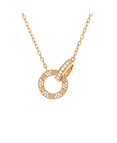 Pre-owned Pre-owned Cartier  Cartier Love Interlocking Pave Necklace 18k Gold And Diamonds,16