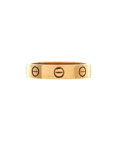 Pre-owned Pre-owned Cartier  Cartier Love Wedding Band 1 Diamond Ring 18k Gold With Diamond