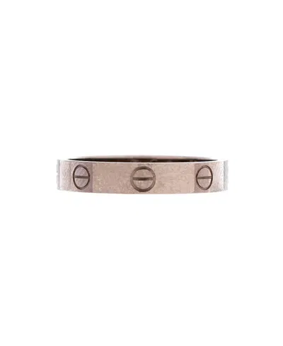Pre-owned Pre-owned Cartier  Cartier Love Wedding Band Ring 18k White Gold