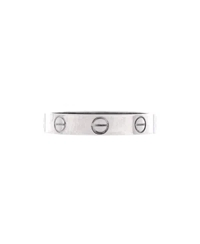 Pre-owned Pre-owned Cartier  Cartier Love Wedding Band Ring 18k White Gold