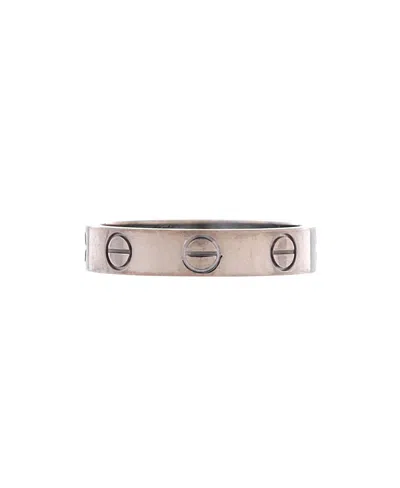 Pre-owned Pre-owned Cartier  Cartier Love Wedding Band Ring 18k White Gold