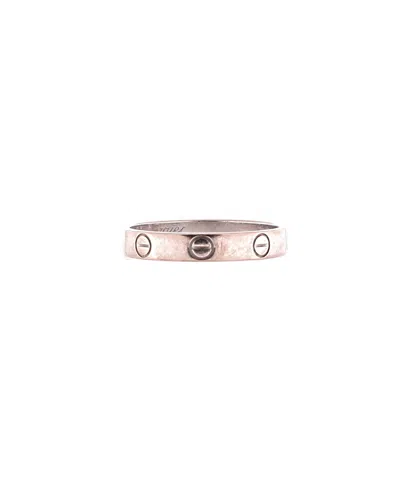 Pre-owned Pre-owned Cartier  Cartier Love Wedding Band Ring 18k White Gold