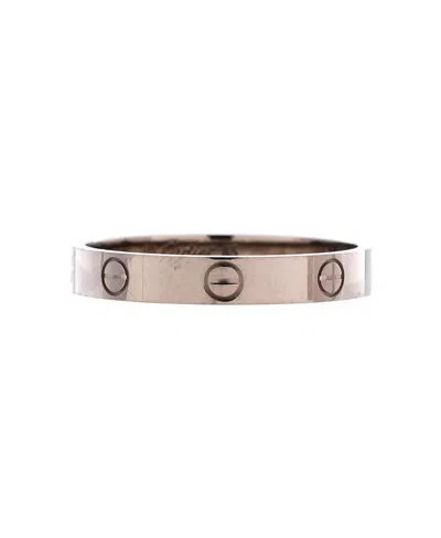 Pre-owned Pre-owned Cartier  Cartier Love Wedding Band Ring 18k White Gold