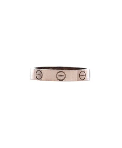 Pre-owned Pre-owned Cartier  Cartier Love Wedding Band Ring 18k White Gold