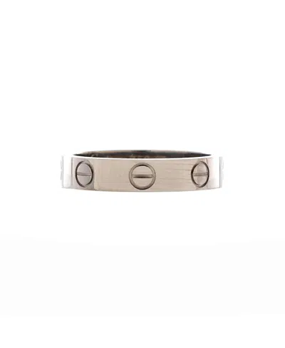 Pre-owned Pre-owned Cartier  Cartier Love Wedding Band Ring 18k White Gold
