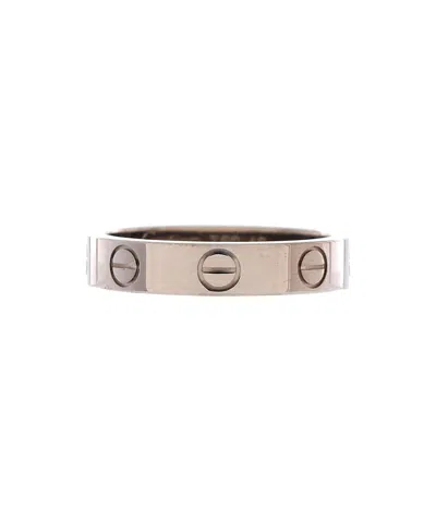Pre-owned Pre-owned Cartier  Cartier Love Wedding Band Ring 18k White Gold