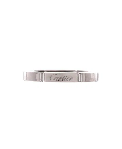Pre-owned Pre-owned Cartier  Cartier Maillon Panthere Band Ring 18k White Gold