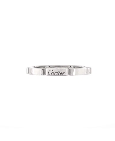 Pre-owned Pre-owned Cartier  Cartier Maillon Panthere Band Ring 18k White Gold