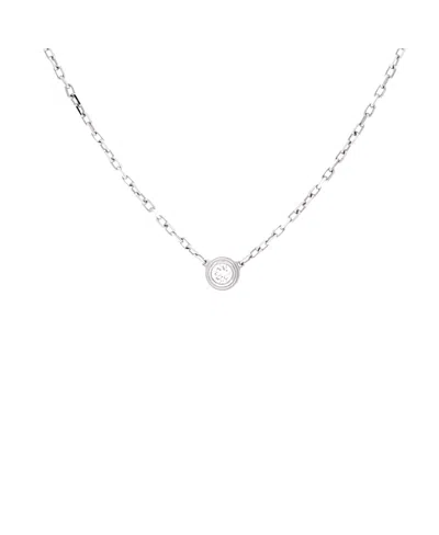 Pre-owned Pre-owned Cartier  Cartier Small Cartier D'amour Pendant Necklace 18k White Gold With Diamond, 14.5