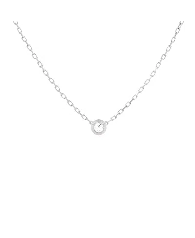 Pre-owned Pre-owned Cartier  Cartier Small Cartier D'amour Pendant Necklace 18k White Gold With Diamond 16"