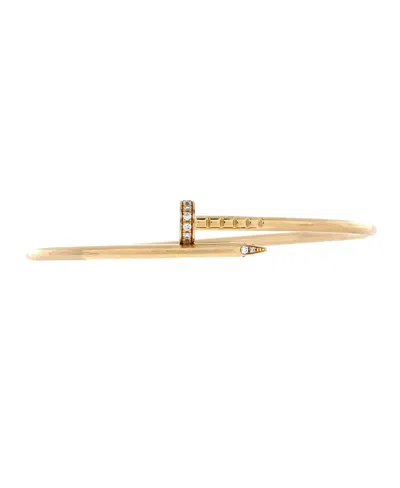 Pre-owned Pre-owned Cartier  Cartier Small Juste Un Clou Bracelet 18k Gold With Diamonds