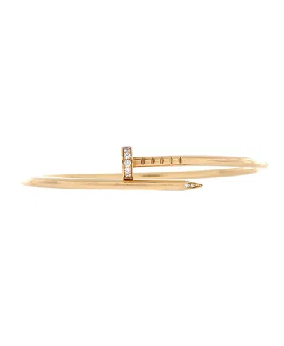 Pre-owned Pre-owned Cartier  Cartier Small Juste Un Clou Bracelet 18k Gold With Diamonds