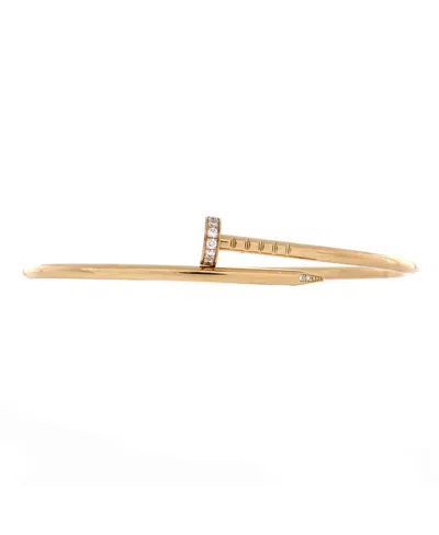 Pre-owned Pre-owned Cartier  Cartier Small Juste Un Clou Bracelet 18k Gold With Diamonds