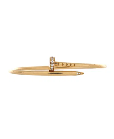 Pre-owned Pre-owned Cartier  Cartier Small Juste Un Clou Bracelet 18k Gold With Diamonds