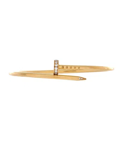 Pre-owned Pre-owned Cartier  Cartier Small Juste Un Clou Bracelet 18k Gold With Diamonds