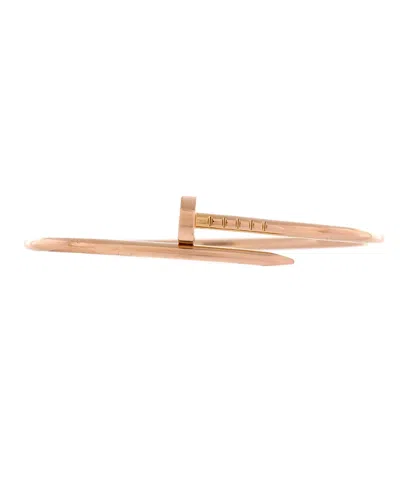 Pre-owned Pre-owned Cartier  Cartier Small Juste Un Clou Bracelet 18k Rose Gold In Pink
