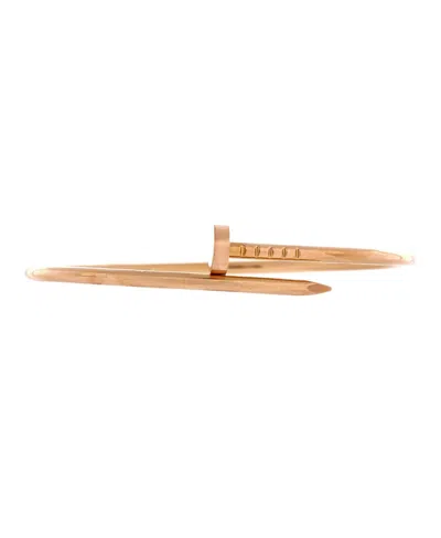 Pre-owned Pre-owned Cartier  Cartier Small Juste Un Clou Bracelet 18k Rose Gold In Pink