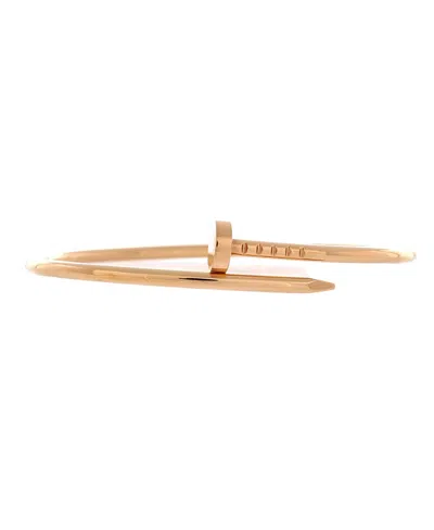 Pre-owned Pre-owned Cartier  Cartier Small Juste Un Clou Bracelet 18k Rose Gold In Pink