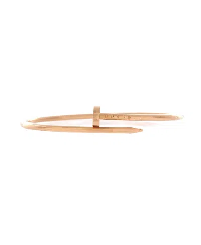 Pre-owned Pre-owned Cartier  Cartier Small Juste Un Clou Bracelet 18k Rose Gold In Pink