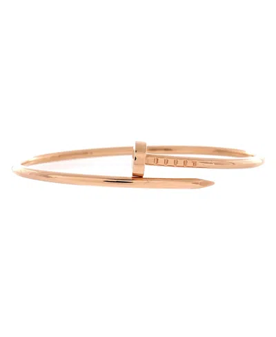 Pre-owned Pre-owned Cartier  Cartier Small Juste Un Clou Bracelet 18k Rose Gold In Pink