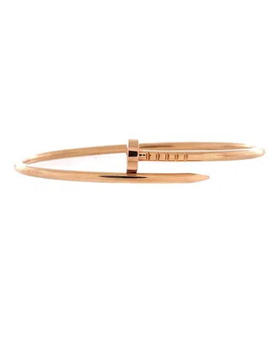 Pre-owned Pre-owned Cartier  Cartier Small Juste Un Clou Bracelet 18k Rose Gold In Pink