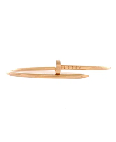 Pre-owned Pre-owned Cartier  Cartier Small Juste Un Clou Bracelet 18k Rose Gold In Pink