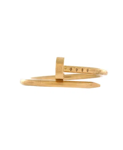 Pre-owned Pre-owned Cartier  Cartier Small Juste Un Clou Ring 18k Gold
