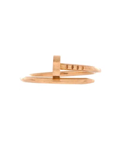 Pre-owned Pre-owned Cartier  Cartier Small Juste Un Clou Ring 18k Rose Gold In Pink