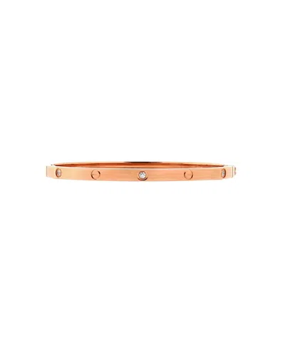 Pre-owned Pre-owned Cartier  Cartier Small Love 6 Diamond Bracelet 18k Rose Gold And Diamonds In Pink