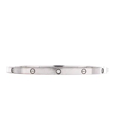 Pre-owned Pre-owned Cartier  Cartier Small Love 6 Diamond Bracelet 18k White Gold And Diamonds