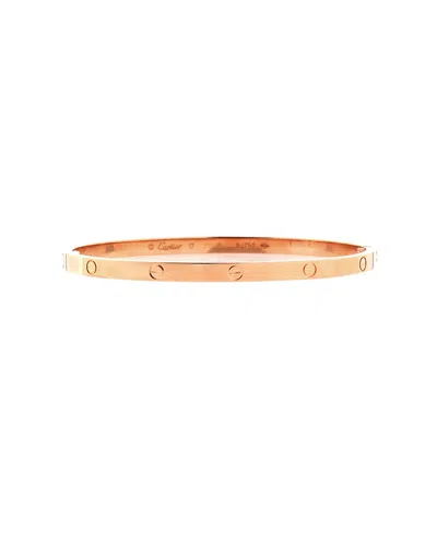 Pre-owned Pre-owned Cartier  Cartier Small Love Bracelet 18k Rose Gold In Pink
