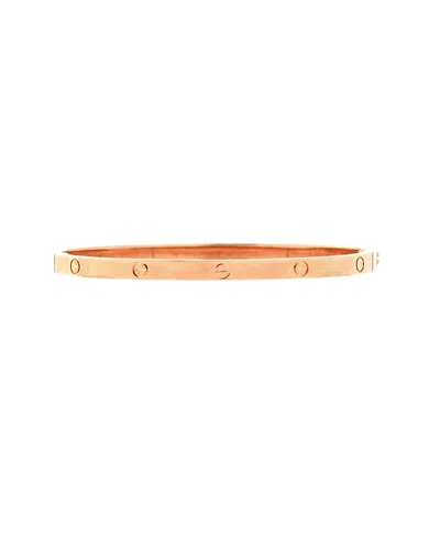 Pre-owned Pre-owned Cartier  Cartier Small Love Bracelet 18k Rose Gold In Pink