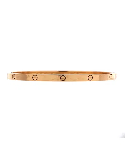 Pre-owned Pre-owned Cartier  Cartier Small Love Bracelet 18k Rose Gold In Pink